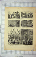 Antique Old Print 1884 Lord Ireland Belfast Ormiston Spencer Mappin Webbs 19th