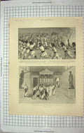 Antique Old Print 1898 Julius Caesar Majesty Theatre Komda Gregory Smythe 19th