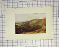 Original Old Antique Print Colour View St. Catherine'S Chapel Guildford