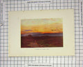 Original Old Antique Print Colour Scene Summer'S Eve Milford Common England
