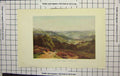 Original Old Antique Print Ref.900 Colour View Vale Albury St. Martha'S Hill