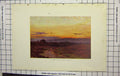 Original Old Antique Print Colour View Summer'S Eve Milford Common