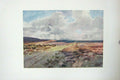Original Old Antique Print Colour Downhole Moor Swaledale England