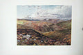 Original Old Antique Print Colour Rugged View Wensleydale Mountains