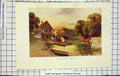 Original Old Antique Print Haslehust Colour View Folly Bridge Oxford London