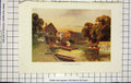 Original Old Antique Print Haslehust Colour View Folly Bridge Oxford River