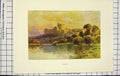 Original Old Antique Print Ref.914 Haslehust Colour View Windsor Castle London
