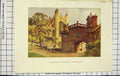 Original Old Antique Print Haslehust Horse-Shoe Cloisters George'S Chapel