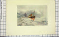 Original Old Antique Print Colour Scene Breeze Lizard Point Ships Stormy Sea