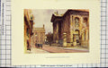 Original Old Antique Print Colour Clarendon Building Broad Street