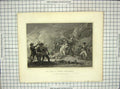 Original Old Antique Print Scene Death General Montgomery War Archer