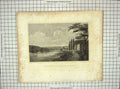 Original Old Antique Print View Schenectady Mohawk River Archer