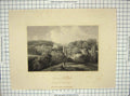 Original Old Antique Print 1813 Sunning Hill Park Crutchley Cooke 19th Century