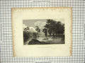 Original Old Antique Print Albany Van-Unsselaens Island Archer Wall