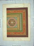 Original Old Antique Print Colour Pattern Minton Leighton Brothers