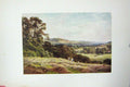 Original Old Vintage Print Colour C1920 View Hayfield Wonersh Farming 20th