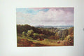 Original Old Vintage Print Colour C1920 Windsor Castle Cooper'S Hill Egham 20th