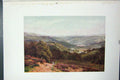 Original Old Vintage Print Colour C1920 Vale Albury Martha'S Hill England 20th