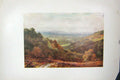 Original Old Vintage Print Colour C1920 View Gibbet Hindhead England 20th