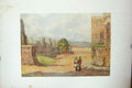 Original Old Antique Print George'S Chapel Lower Ward Governor'S Tower Castle