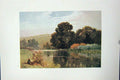 Original Old Vintage Print Colour C1920 River Thames Streatly Berks England