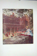 Original Old Vintage Print Colour C1920 Scene Changing Guard Palace London 20th