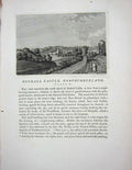 Original Old Antique Print 1774 Bothall Castle Northumberland England Godfrey