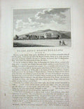 Original Old Antique Print 1774 View Hulne Abbey Northumberland England 18th