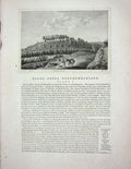 Original Old Antique Print 1775 View Hulne Abbey Northumberland England 18th