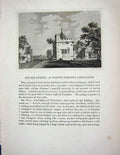 Original Old Antique Print 1773 Oxford Castle Oxfordshire England Godfrey 18th