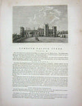 Original Old Antique Print 1773 Chapel Joseph Arimathea Canterbury Kentshire