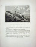 Old Antique Print 1772 View Hastings Castle Sussex England Hooper Godfrey 18th