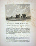 Old Antique Print 1772 Brambrough Bramber Church Sussex England Godfrey 18th