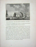 Original Old Antique Print 1773 Battle Abbey Sussex England Hooper Godfrey 18th