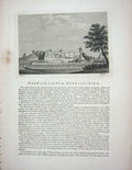 Original Old Antique Print 1774 Kenilworth Priory Warwickshire England Godfrey