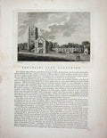 Original Old Antique Print 1775 Eskdale Chapel Yorkshire England Godfrey 18th