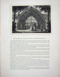 Original Old Antique Print 1775 View Dudley Priory Worcestershire England 18th