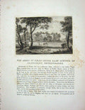Old Antique Print 1776 Abbey Valle Crucis Llan Egwiste Denbighshire Wales 18th