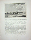 Original Old Antique Print 1774 Beaumarais Castle Isle Anglesey North Wales Pye