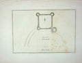Original Old Antique Print 1776 Plan Flint Castle Hooper Engraving 18th Century