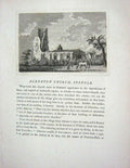 Original Old Antique Print 1774 Alderton Church Suffolk England Engraving 18th