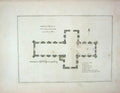 Original Old Antique Print Cathedral Church Germain Peel Castle Isle Man