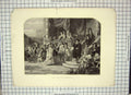 Old Antique Print Ref.940 Scene Fall Clarendon Vernon Gallery Bacon Ward