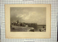 Original Old Antique Print Pier Scene Waiting Boats Callcott Kernot Engraving