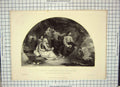Original Old Antique Print Scene Christ Lamenting Jerusalem Outrim Eastlake