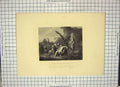 Original Old Antique Print Engraving Good Samaritan Injured Man Horse Hogarth