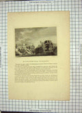 Original Old Antique Print 1772 Winifrid'S Well Flintshire Architecture Godfrey