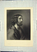 Original Old Antique Print Portrait Disciple Holy Man Armytage Engraving
