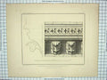 Original Old Antique Print 1842 Exterior Cornice Chapter House Architecture