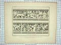 Original Old Antique Print 1847 Representations Capitals Choir John Browne 19th
